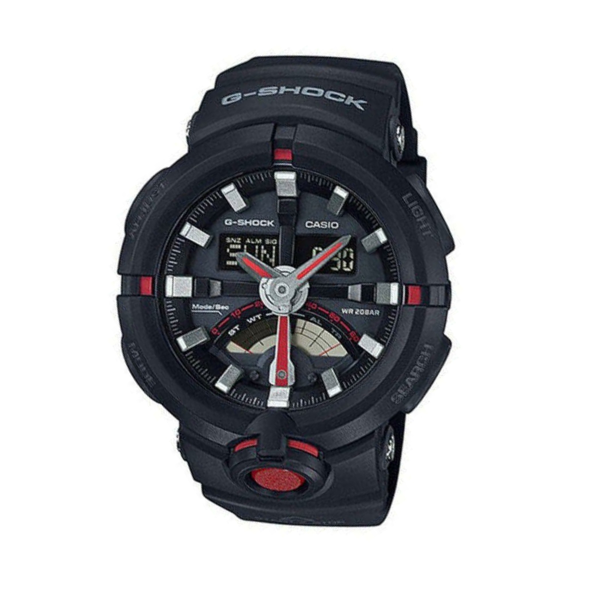 Relógio Masculino Preto/Vermelho