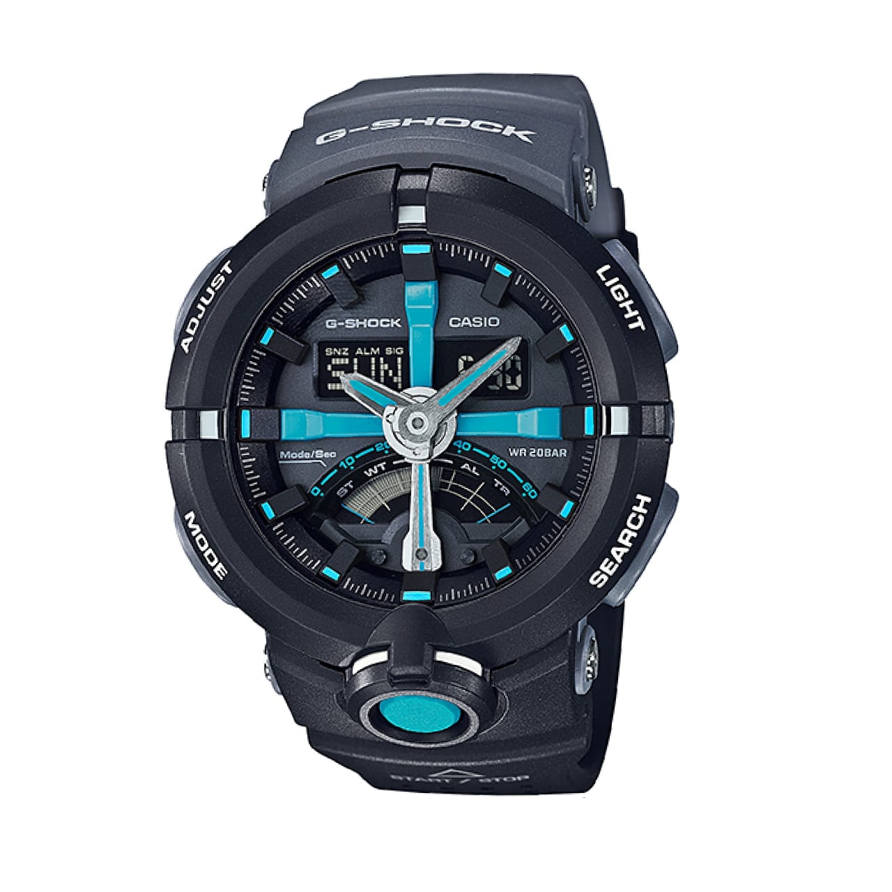 Relógio Masculino Preto/Azul