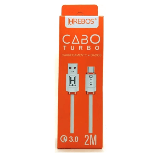 Cabo de Carregamento Micro USB V8 2mt