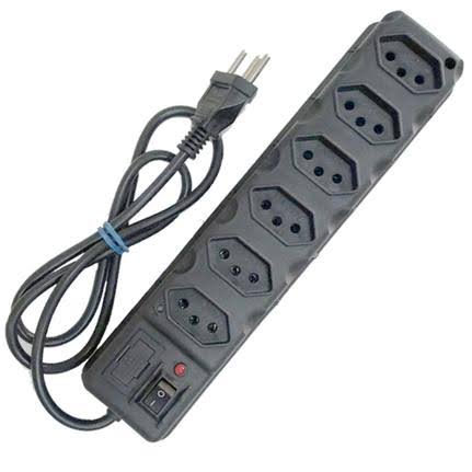 Régua Elétrica 6 Tomadas 1.5mt Cabo EletroDrap