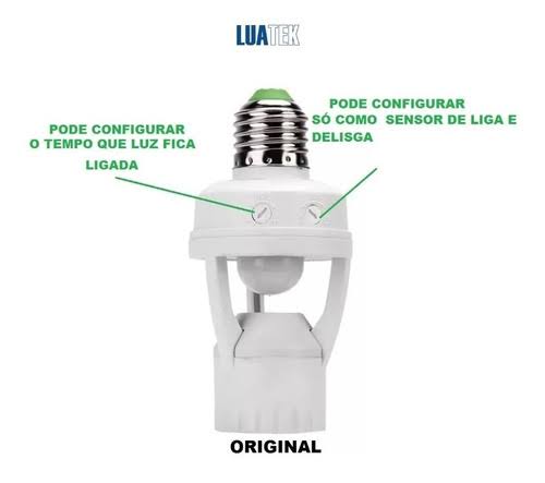 Sensor de Presença para Iluminação Luatek LK-6015