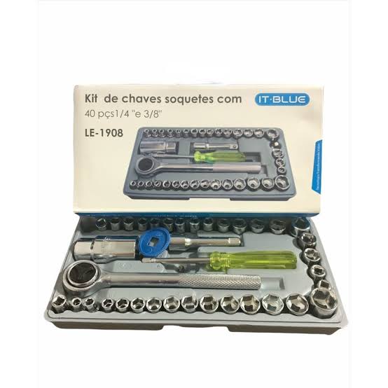 Kit de Chaves Soquetes It-Blue LE-1908