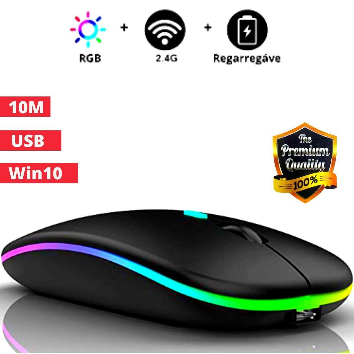 Mouse Sem Fio RGB Kapbom