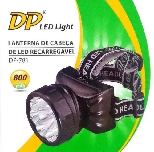 Lanterna de Cabeça 1+8 LEDs DP- Light DP-781