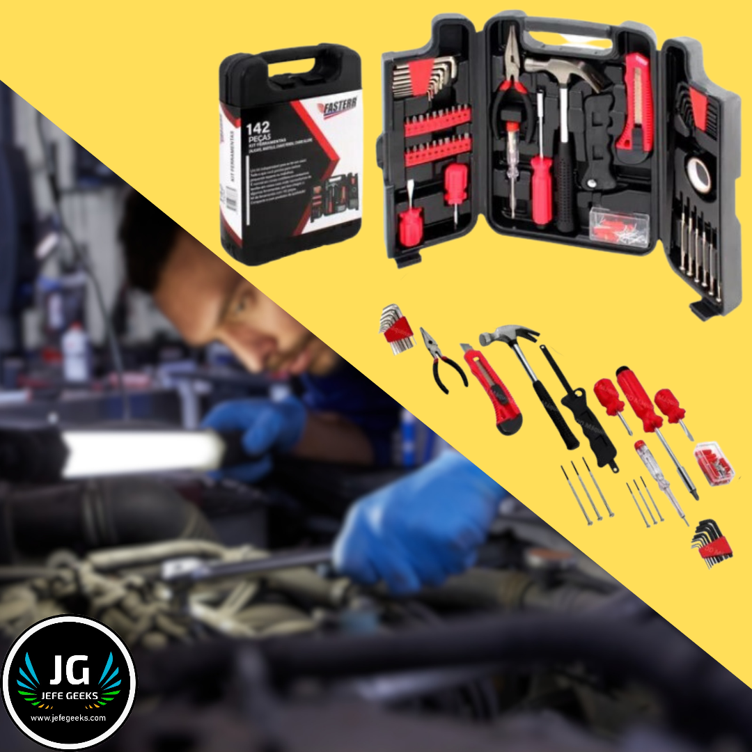 Kit Ferramentas Fasterr 142 peças 