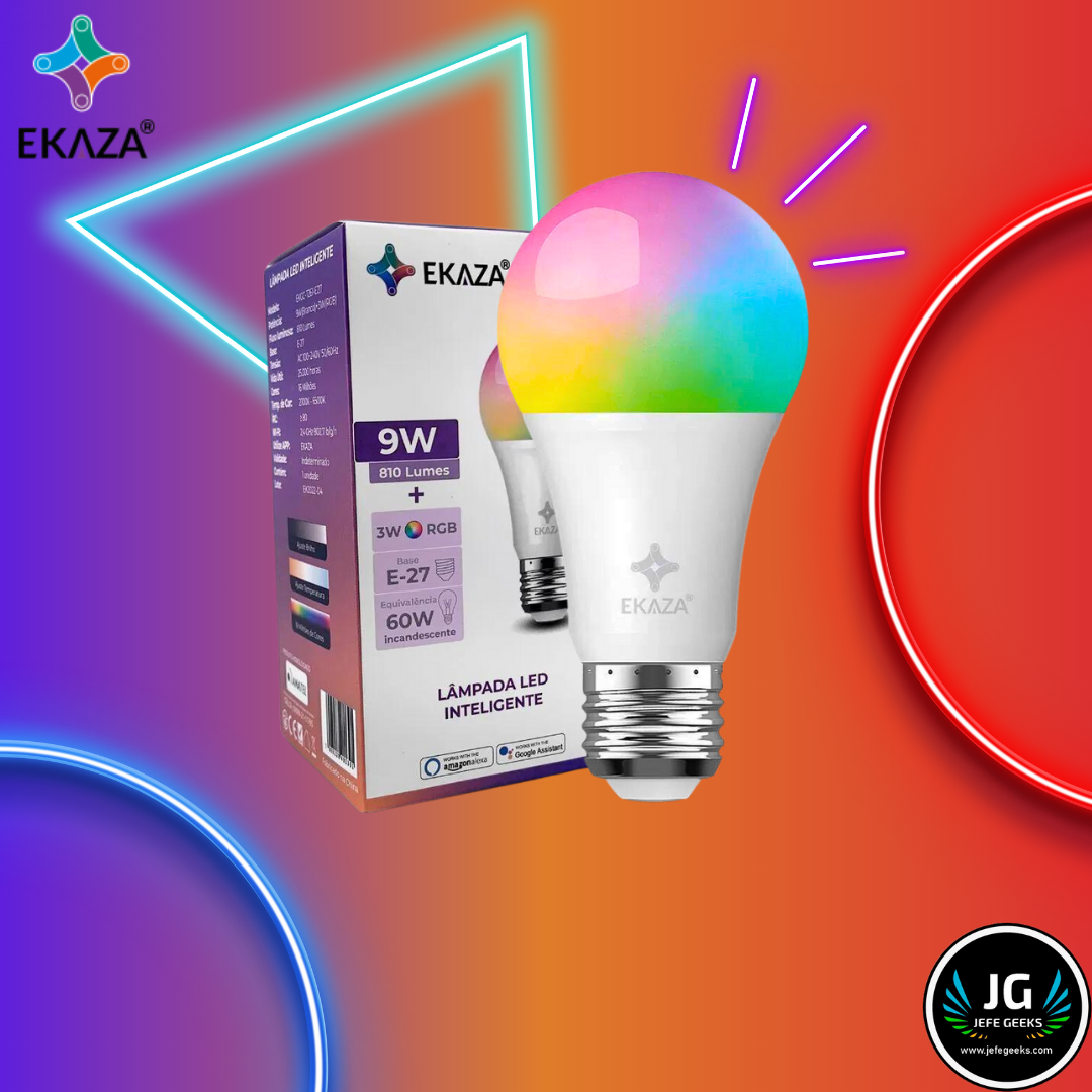Lâmpada Inteligente RGB Ekaza 10w+3w